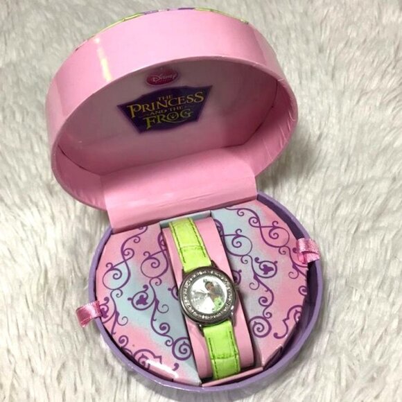 Disney The Princess and the Frog Tiana Rhinestone Genuine Leather Watch - Picture 1 of 11
